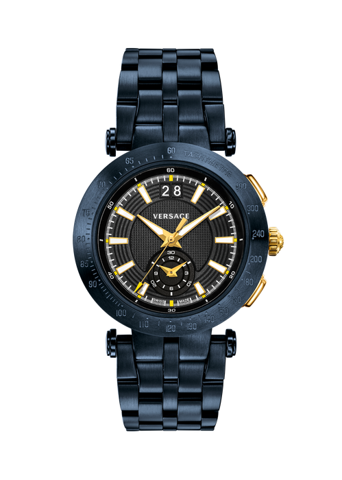 Versace V-RACE SPORT BLUE DIAL watch PVAH05-P0016